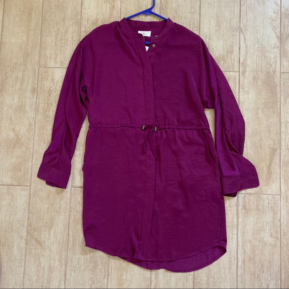 NWT Lou & Grey purple soirée shirtdress